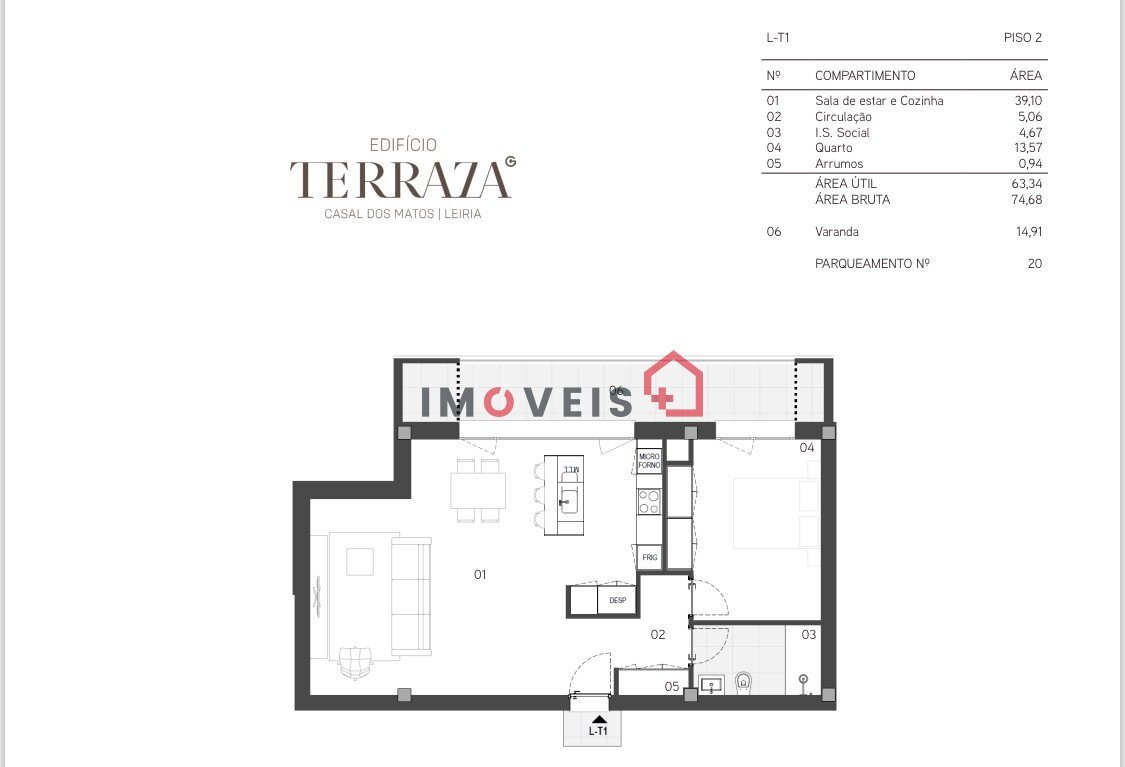 Apartamento T1 — foto 22